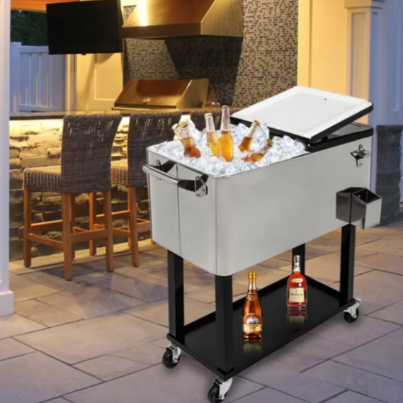 80-Qt. Outdoor Rolling Cooler