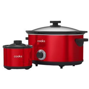 Cooks 5-Qt Slow Cooker w/ Mini Dipper