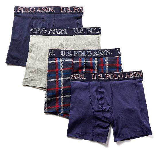 U.S. Polo Assn. Men's 4-Pack Boxer Briefs