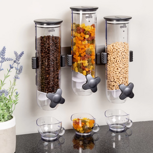 Triple Canister Cereal Dispenser