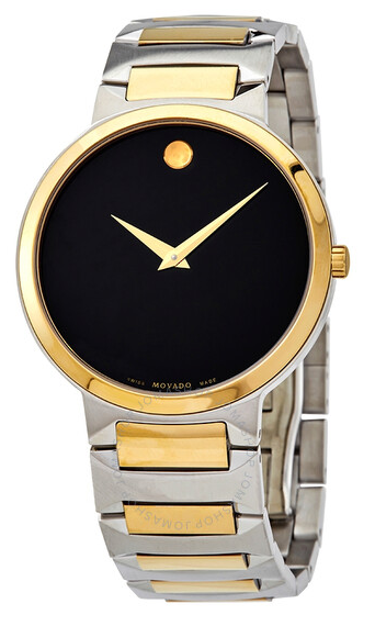 Movado Temo Quartz Black Dial Men's Watch