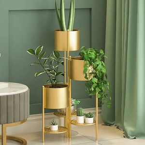 3-Tier Metal Corner Planter