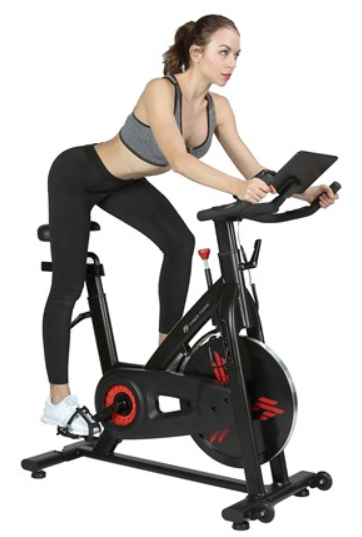 Indoor Exercise Bike w/ LCD Monitor