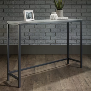 Faux-Concrete-Top Console Table