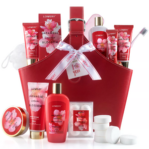 25-Piece Japanese Cherry Blossom Home Spa Kit