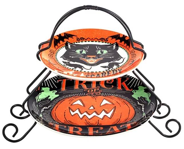 2-Tier Trick or Treat Server Set