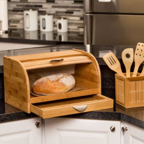 Honey Can Do Wood Bread Box