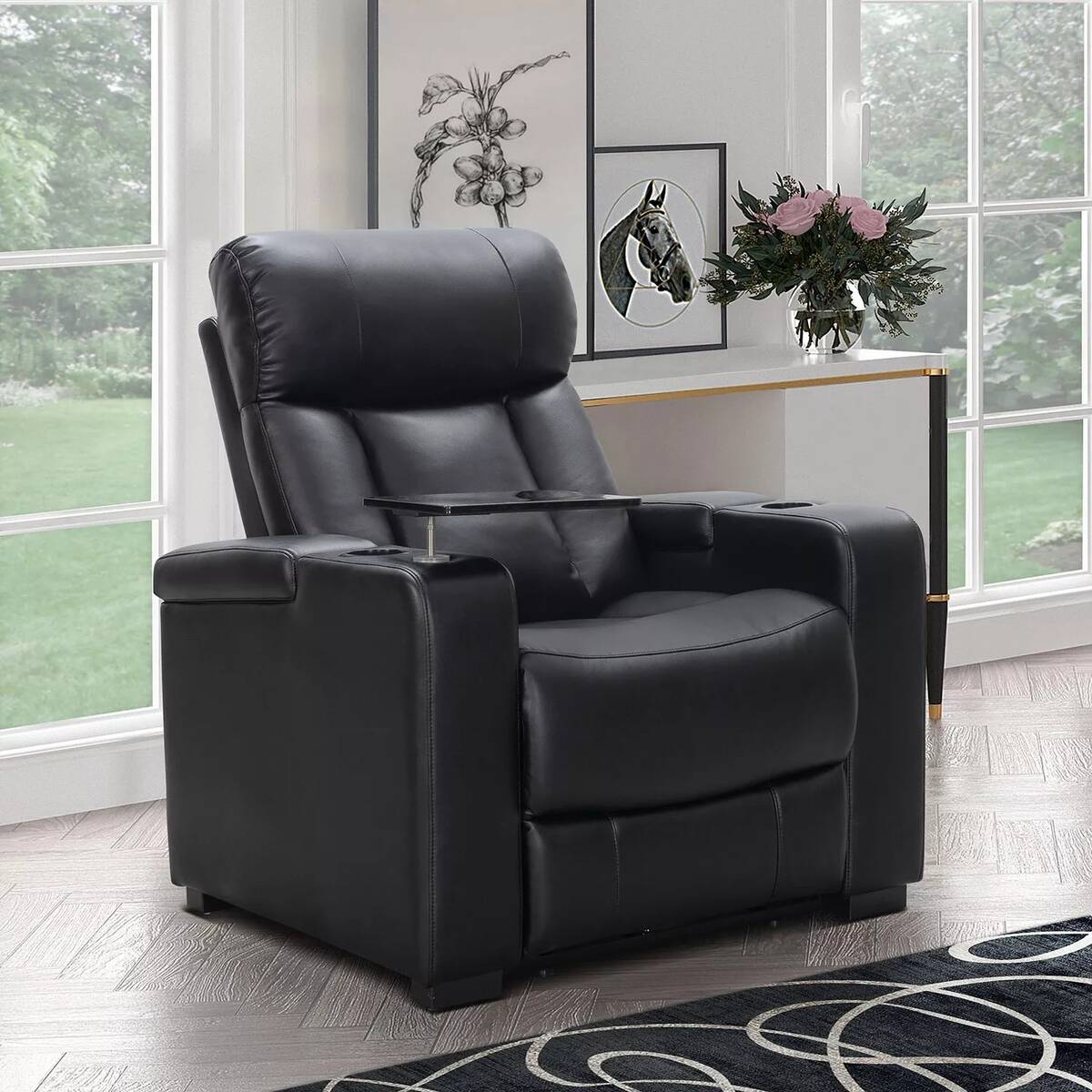 Abbyson Living Larson Power Reclining Home Theater Chair