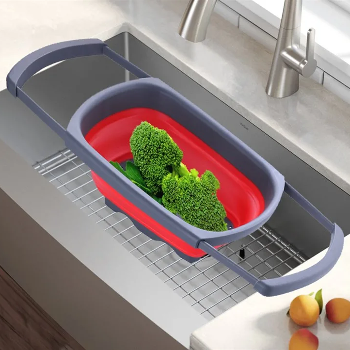 Over-The-Sink Collapsible Colander