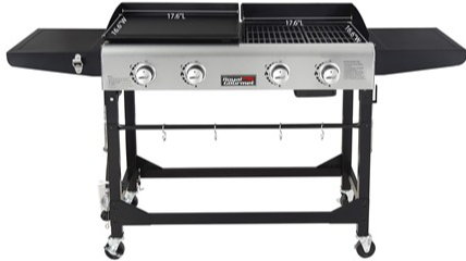 Royal Gourmet Folding 4-Burner Propane Grill & Griddle