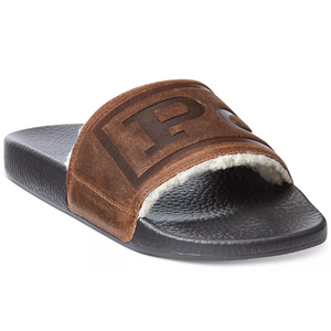 Ralph Lauren Men's Sherpa-Lined Slides