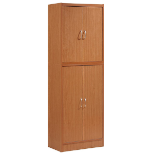 4-Door Cherry Wood Kitchen Pantry