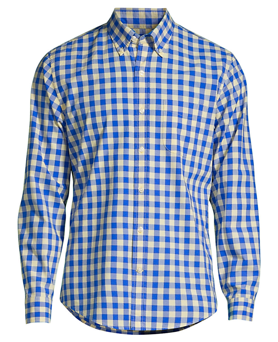 Lands End Men's Traditional Fit Poplin Shirt