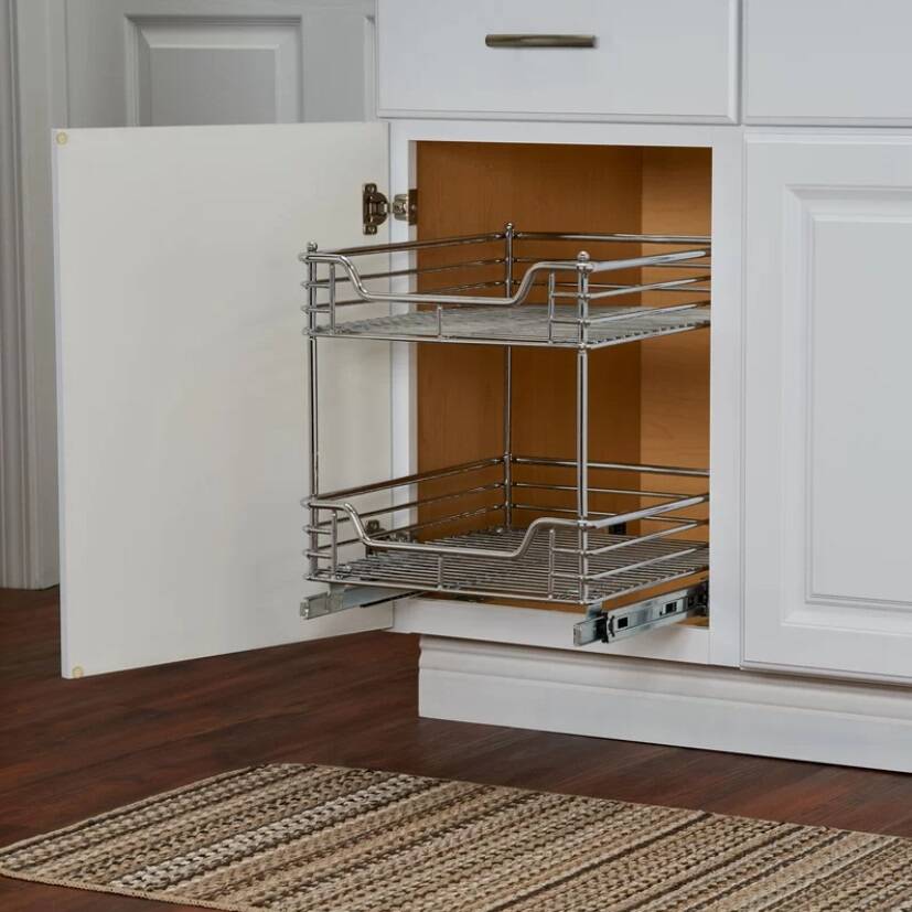 2-Tier Sliding Pull Out Drawer