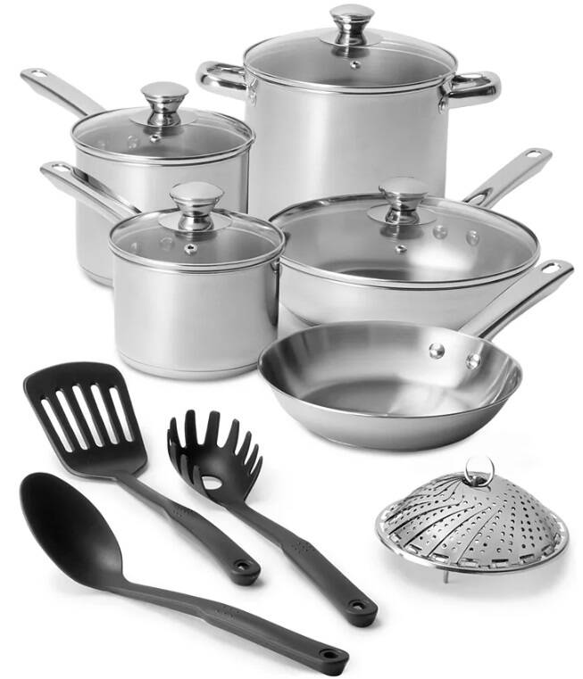 13-Piece Stainless Steel Cookware Set