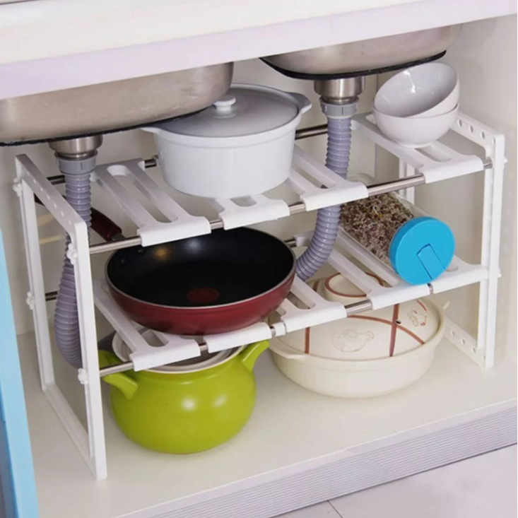 Under Sink Shelving Rack