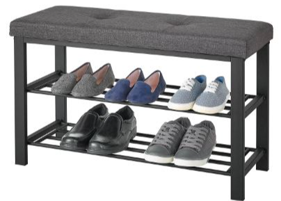 Upholstered Shoe Storage Bench