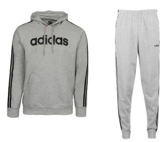 Adidas Men's Fleece Hoodie & Joggers