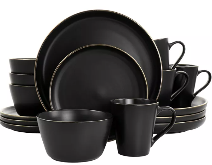 Elama 16-Piece Stoneware Dinnerware Set