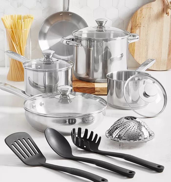 13-Piece Stainless Steel Cookware Set