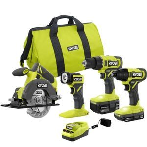 Ryobi One+ 18V Cordless 4-Tool Kit