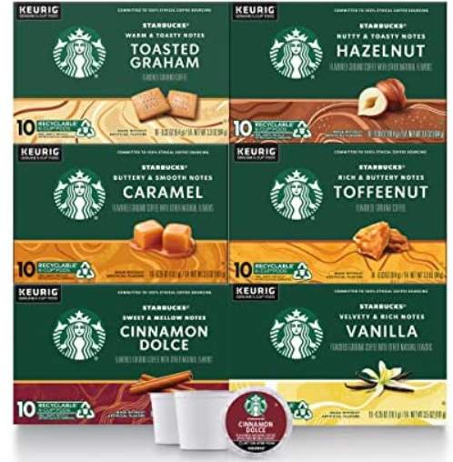 60-Count Starbucks Flavored Variety K Cups