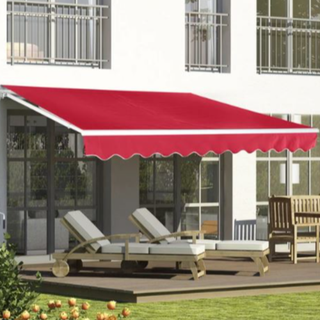 Manual Retraction 13' Patio Awning