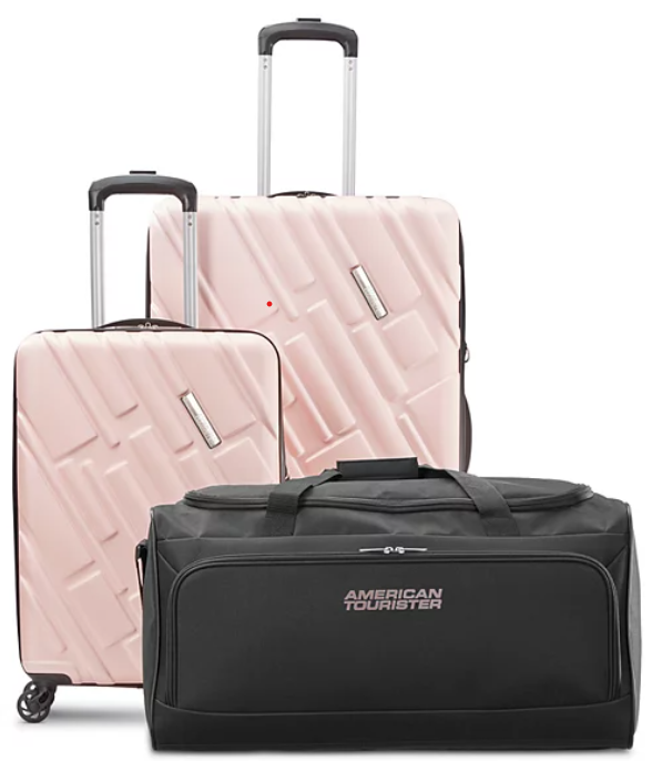 American Tourister 3-Piece Hardside Spinner Luggage Set + $20 KC