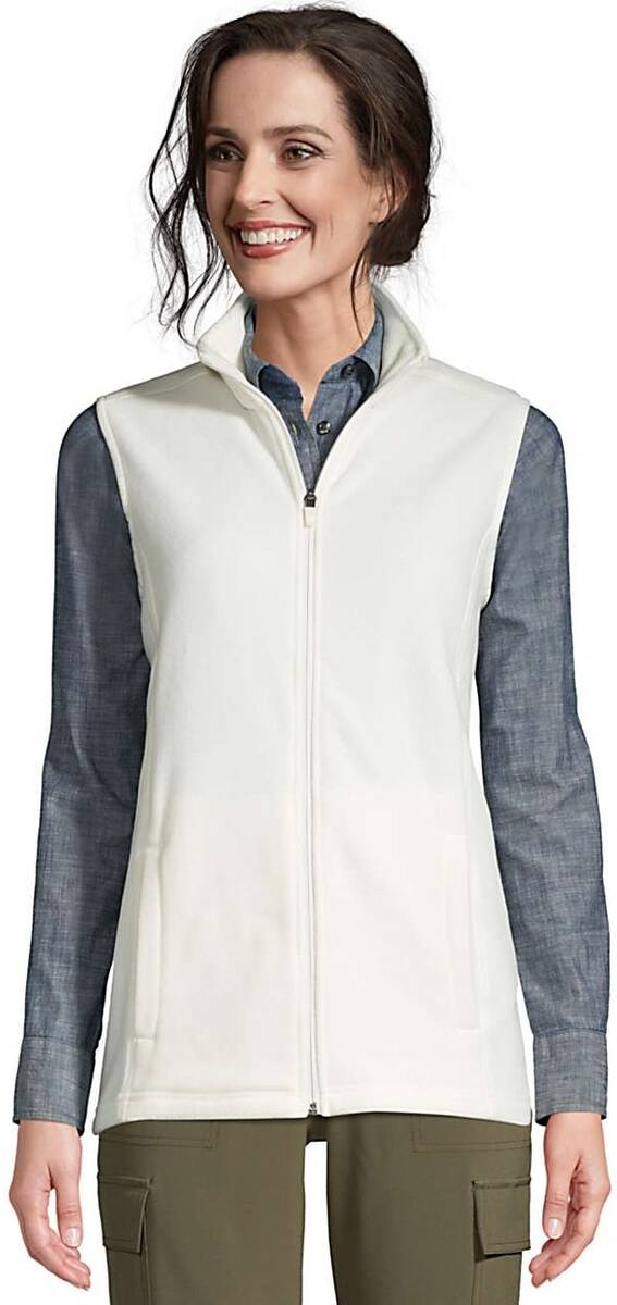 Land's End Women's Thermacheck Fleece Vest