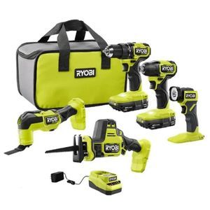 Ryobi ONE+ HP 18V Cordless 5-Tool Kit