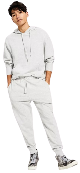 Men's Garment-Washed Fleece Joggers