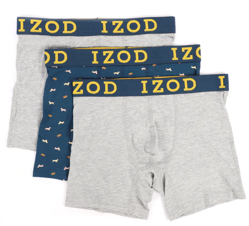 IZOD Men's 3-Pack Stretch Boxer Briefs