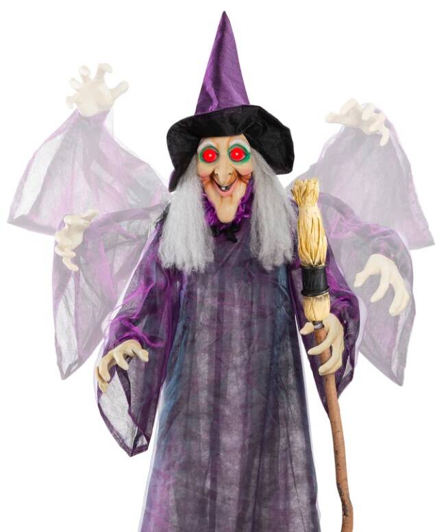 Wicked Wanda Standing Animatronic Witch