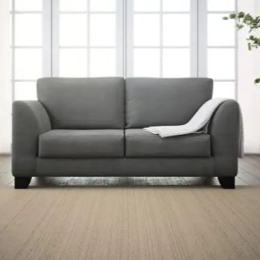 Upholstered Flared Arms Loveseat