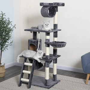 Freestanding 62″ Scratching Cat Tree