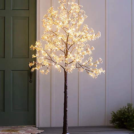 Lighted 6' Faux Gypsophila Tree