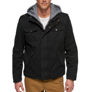 Levis Men’s Sherpa Lined  Hooded Trucker Jacket