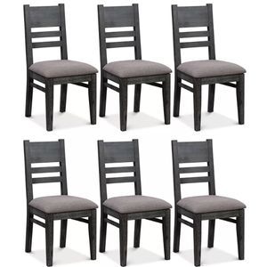 6-Piece Avondale Graphite Side Chair Set