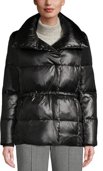 Lands' End Women's Wrap Quilted Down Jacket