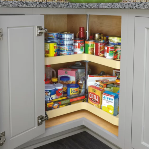 2-Shelf Cabinet Lazy Susan