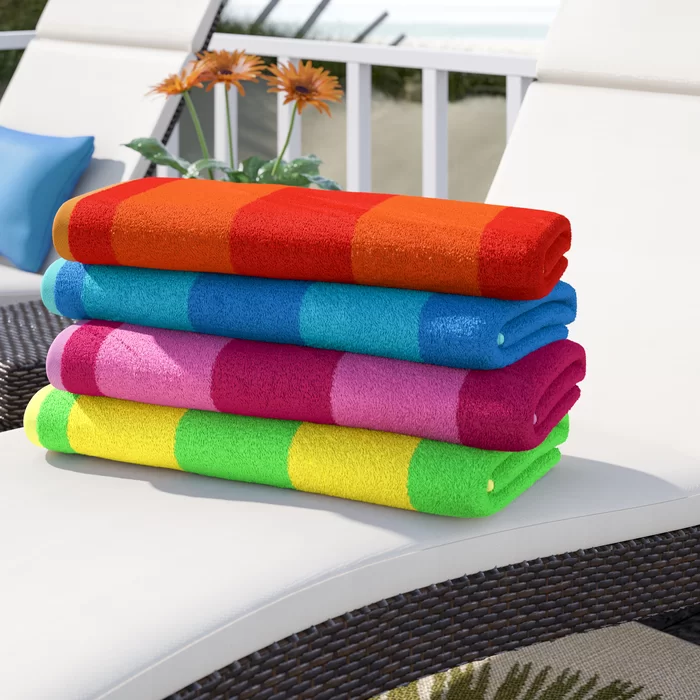 4-Pack George Oliver Cotton Beach Towel