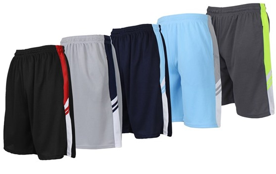 5-Pack Men's Mesh Shorts