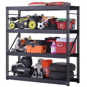 Husky 4-Tier Industrial Duty Steel Freestanding Storage Shelving Unit