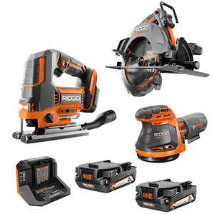 Ridgid 18V Cordless 3-Tool Wood Working Combo