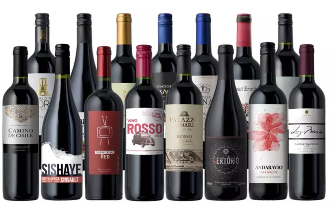 15-Bottle Red Wine Variety