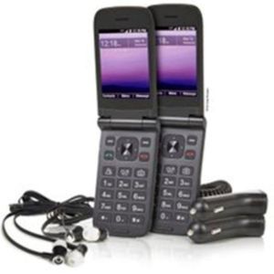 2-Pack Orbic Journey V Flip Tracfone w/1200 Min/Text/Data/365 Days