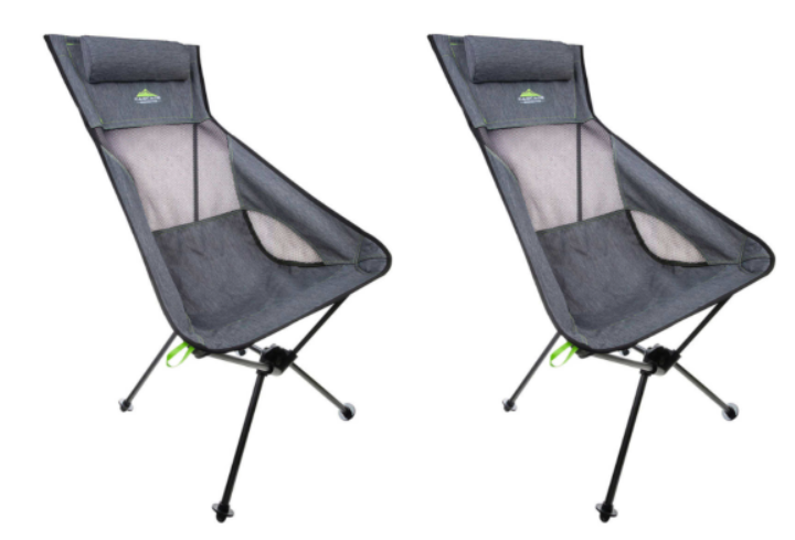 2-Pack Lightweight Highback Camping Chair