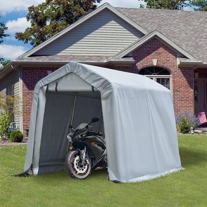 Metal Frame 8' x 6' Bike Garage Tent