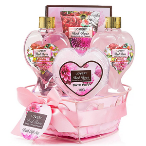 Lovery Red Rose 6-Piece Body Care Gift Set