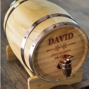 Personalized Mini Whiskey Barrel